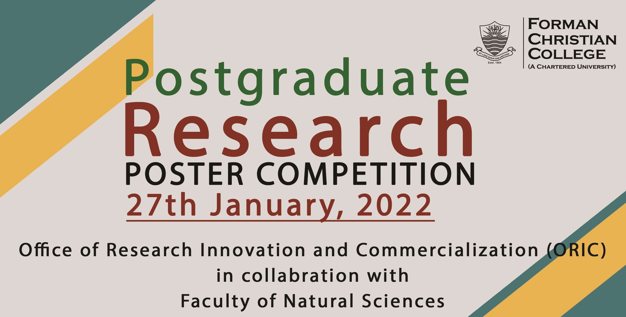 ORIC To Organize Postgraduate Research Poster Competition