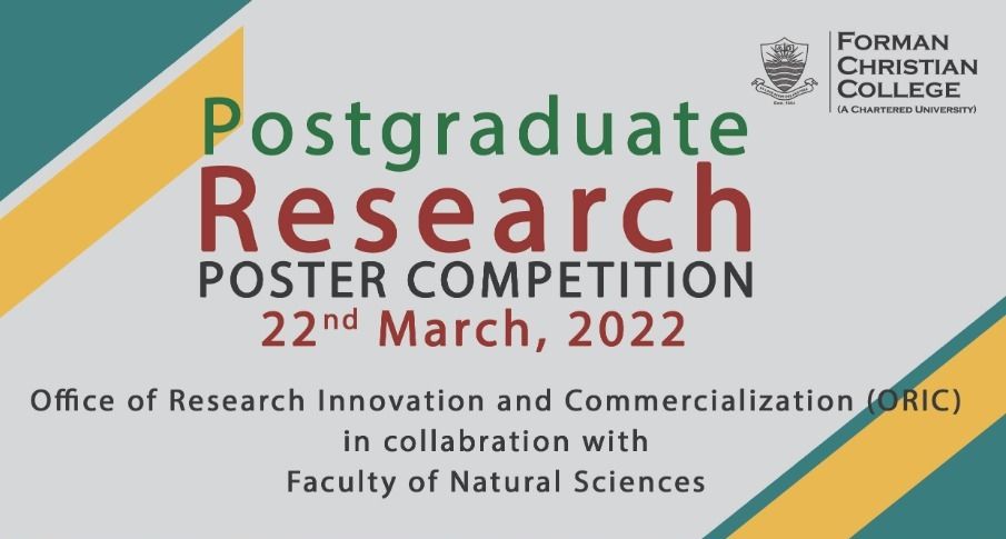 ORIC-Natural Sciences Post Graduate Research Poster Competition